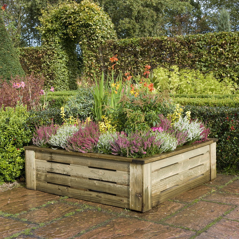 Freeport Park Wooden Raised Flower Bed Wayfair.co.uk